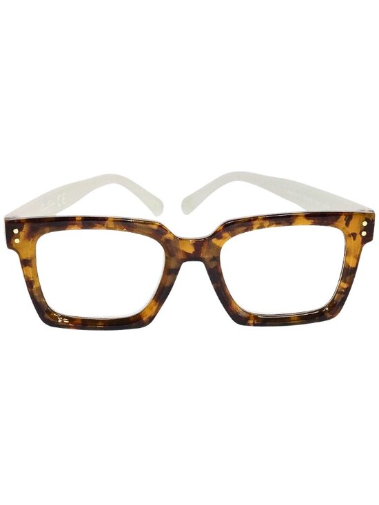Jessica Simpson Accessories - NWOT - JESSICA SIMPSON WOMEN'S READING GLASSES +2.00 - BROWN & TAN PRINT FRAME